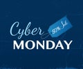 Cyber Monday sale typography